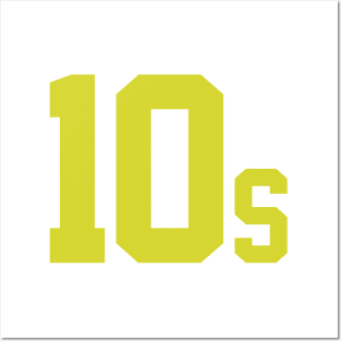 10s Tennis Player Logo by CoVA Tennis Posters and Art